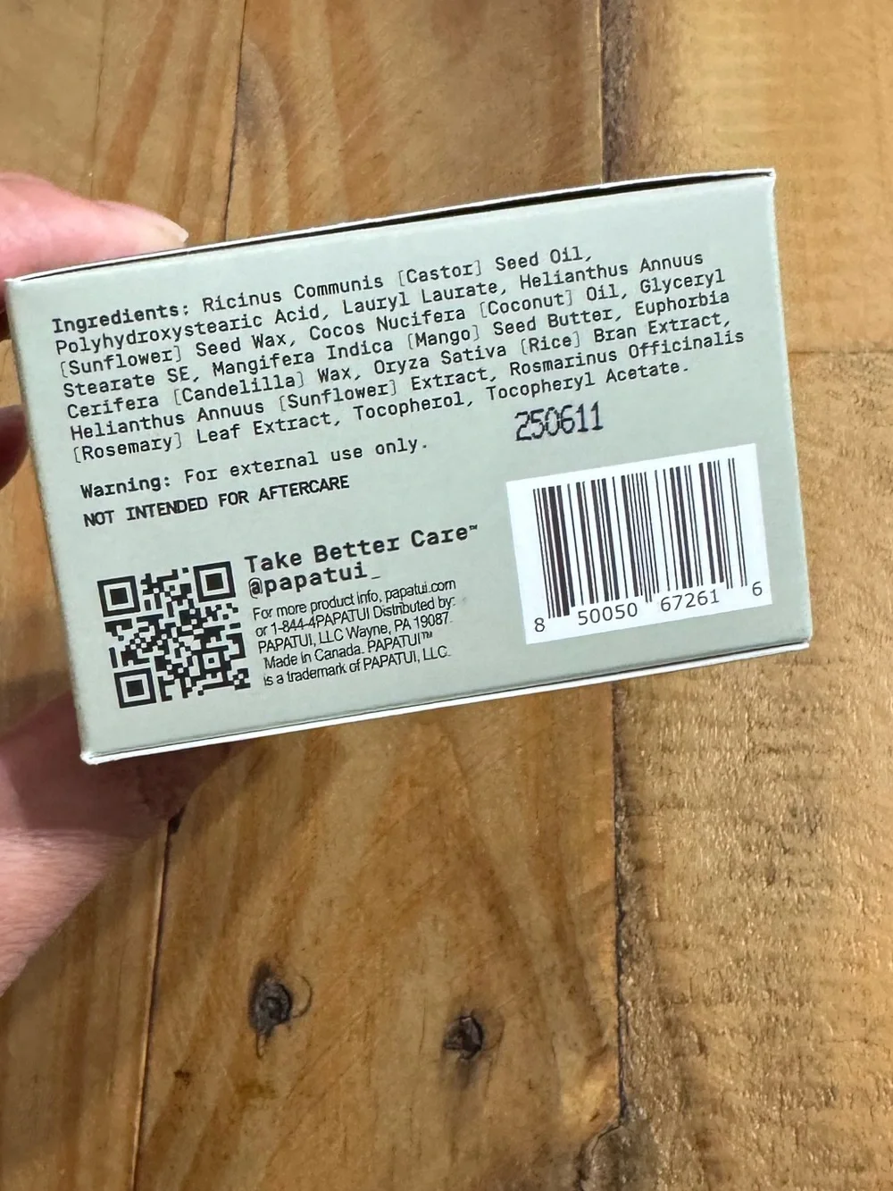 3 Papatui Men’s Paeaben-free Enhancing Tattoo Balm Unscented - 2 fl oz